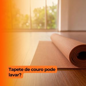 Tapete de couro pode lavar?