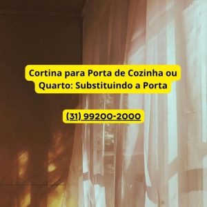 Cortina para Porta de Cozinha ou Quarto