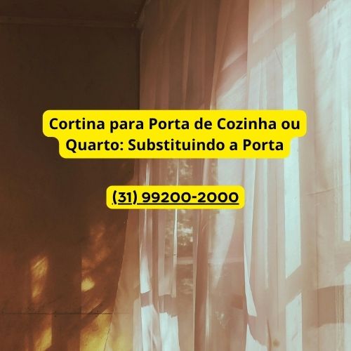 Cortina para Porta de Cozinha ou Quarto